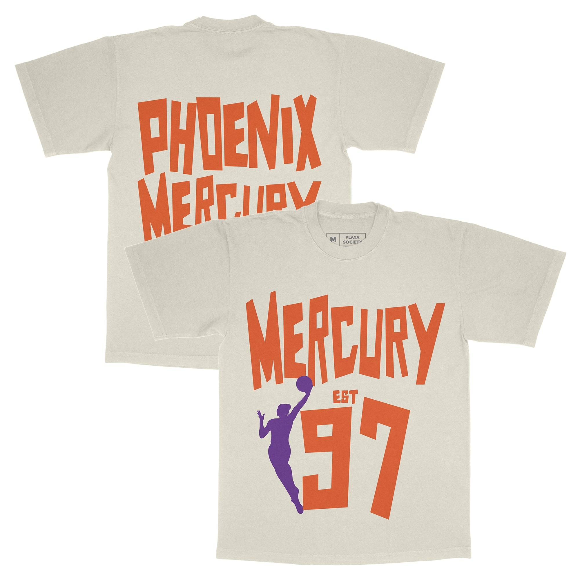 T-shirt unisexe Playa Society Oatmeal Phoenix Mercury Est