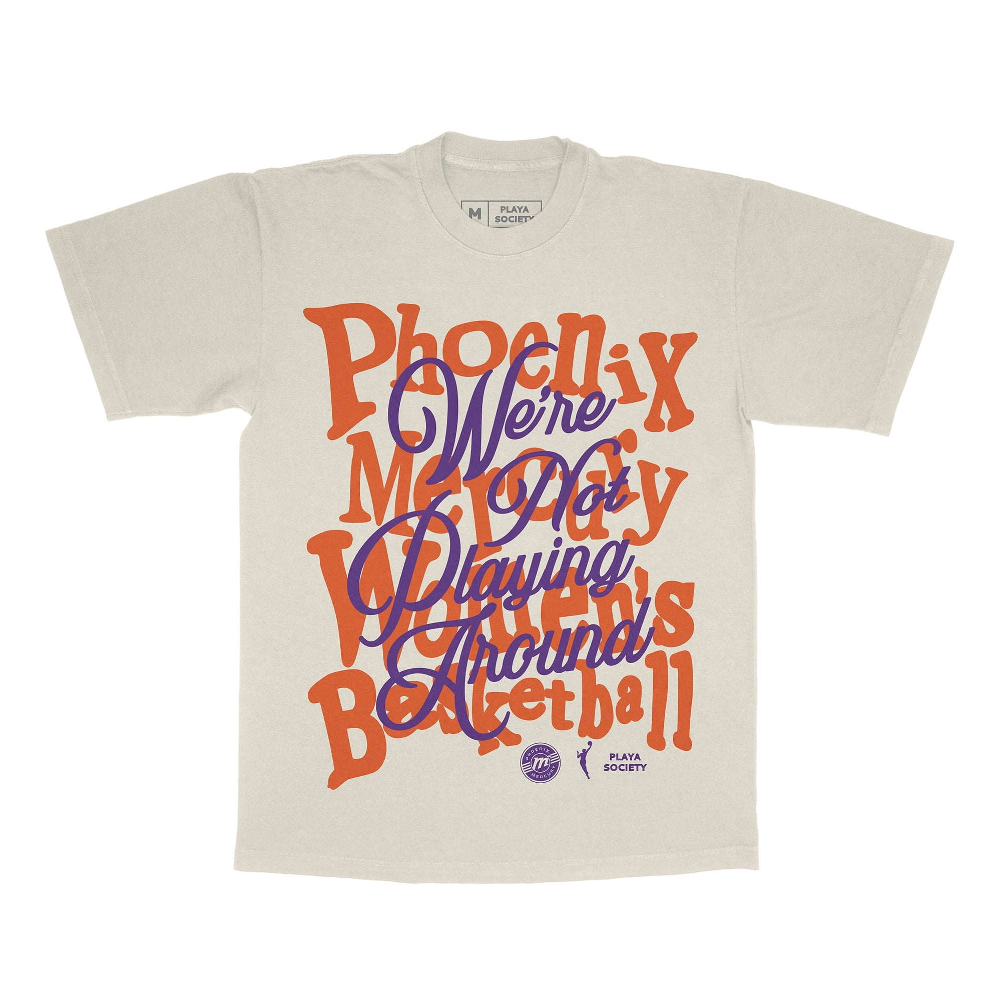 T-shirt unisexe Playa Society Oatmeal Phoenix Mercury « On ne rigole pas »