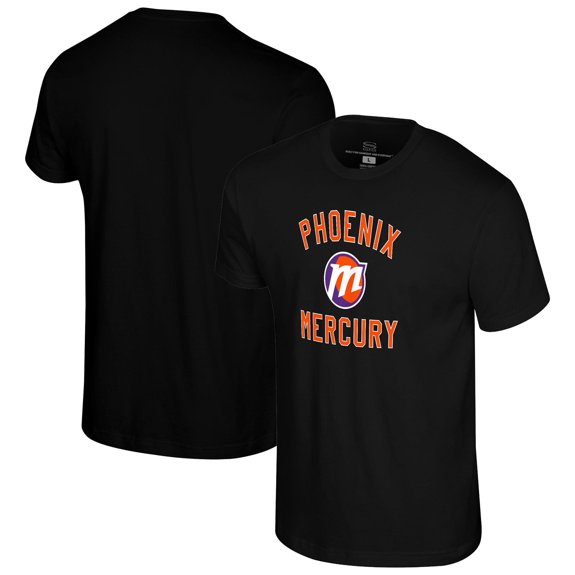 Unisex Stadium Essentials Black Phoenix Mercury Athletic Soul T-Shirt