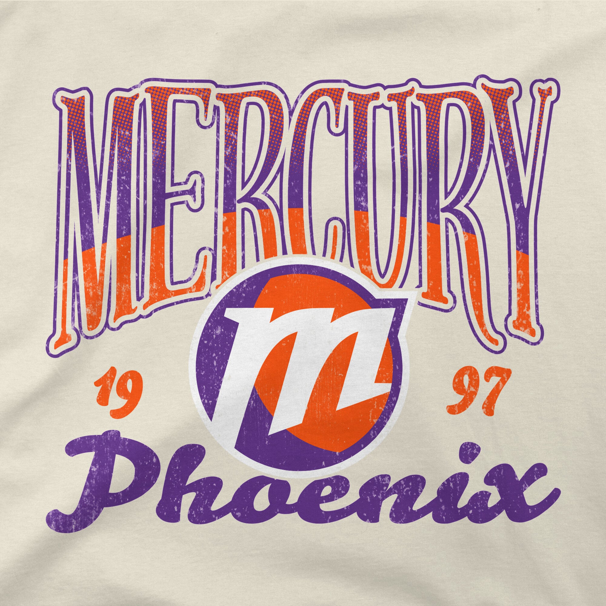 Unisex Stadium Essentials Natural Phoenix Mercury Sky High T-Shirt