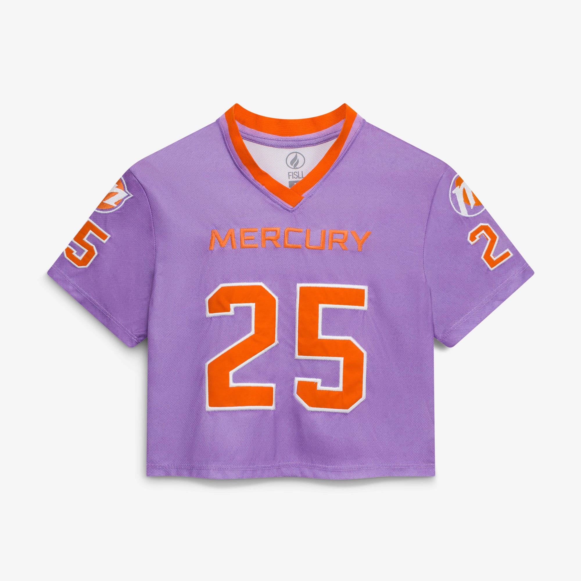 Women's FISLL Alyssa Thomas Purple Phoenix Mercury Cropped Football Jersey