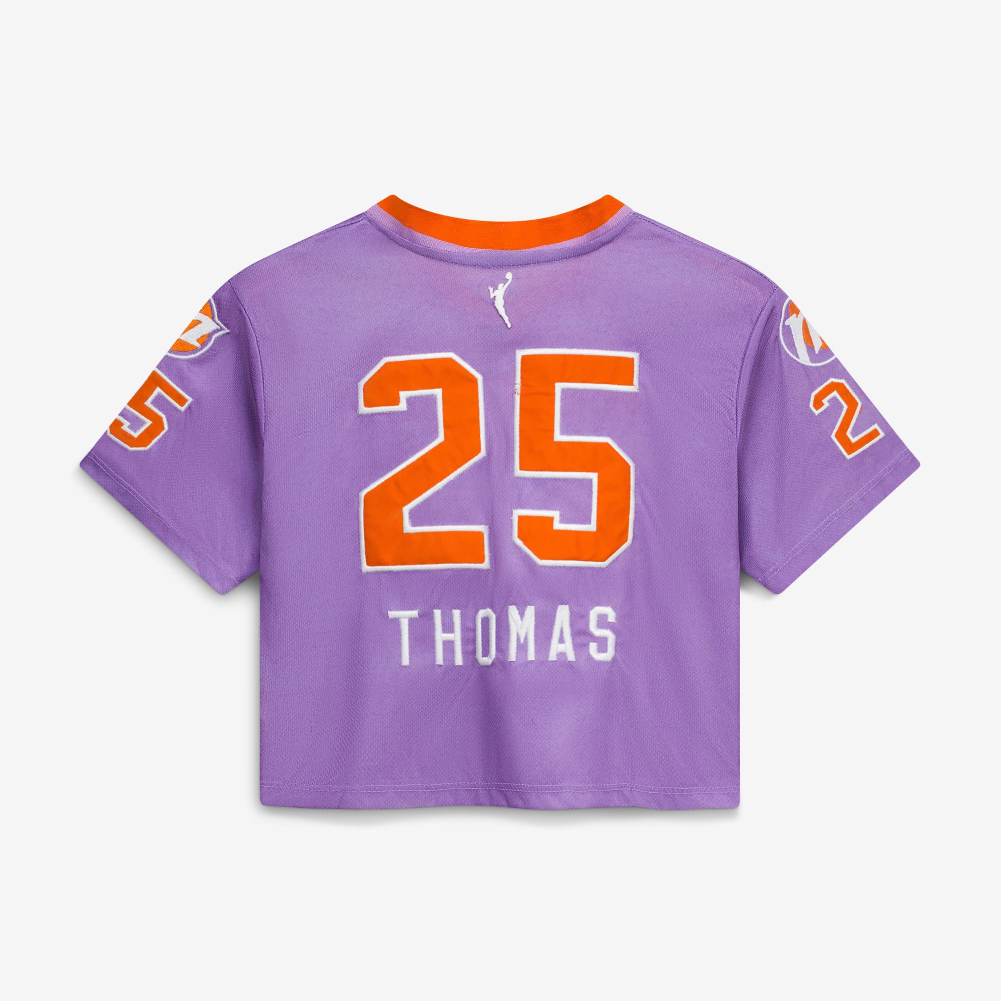 Women's FISLL Alyssa Thomas Purple Phoenix Mercury Cropped Football Jersey