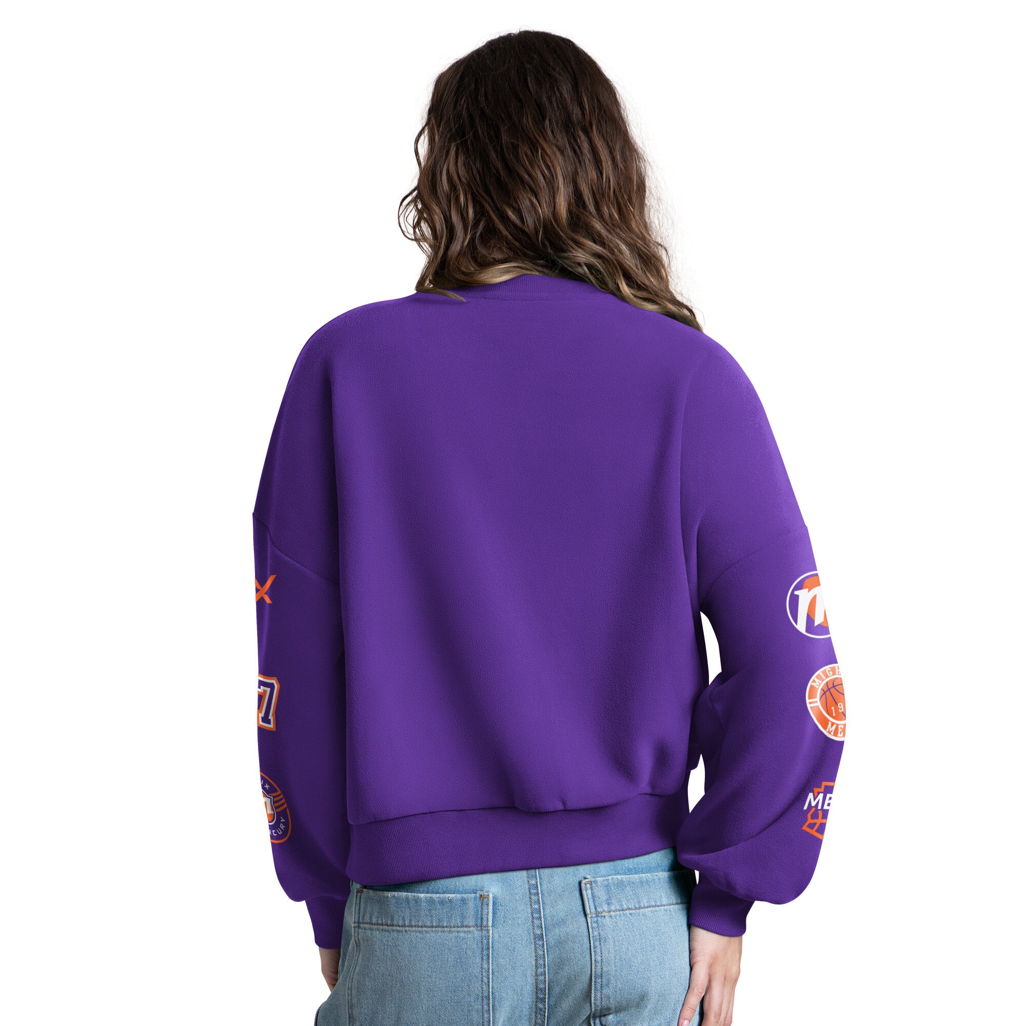 Women's Starter Purple Phoenix Mercury Fan Catch Sweatshirt