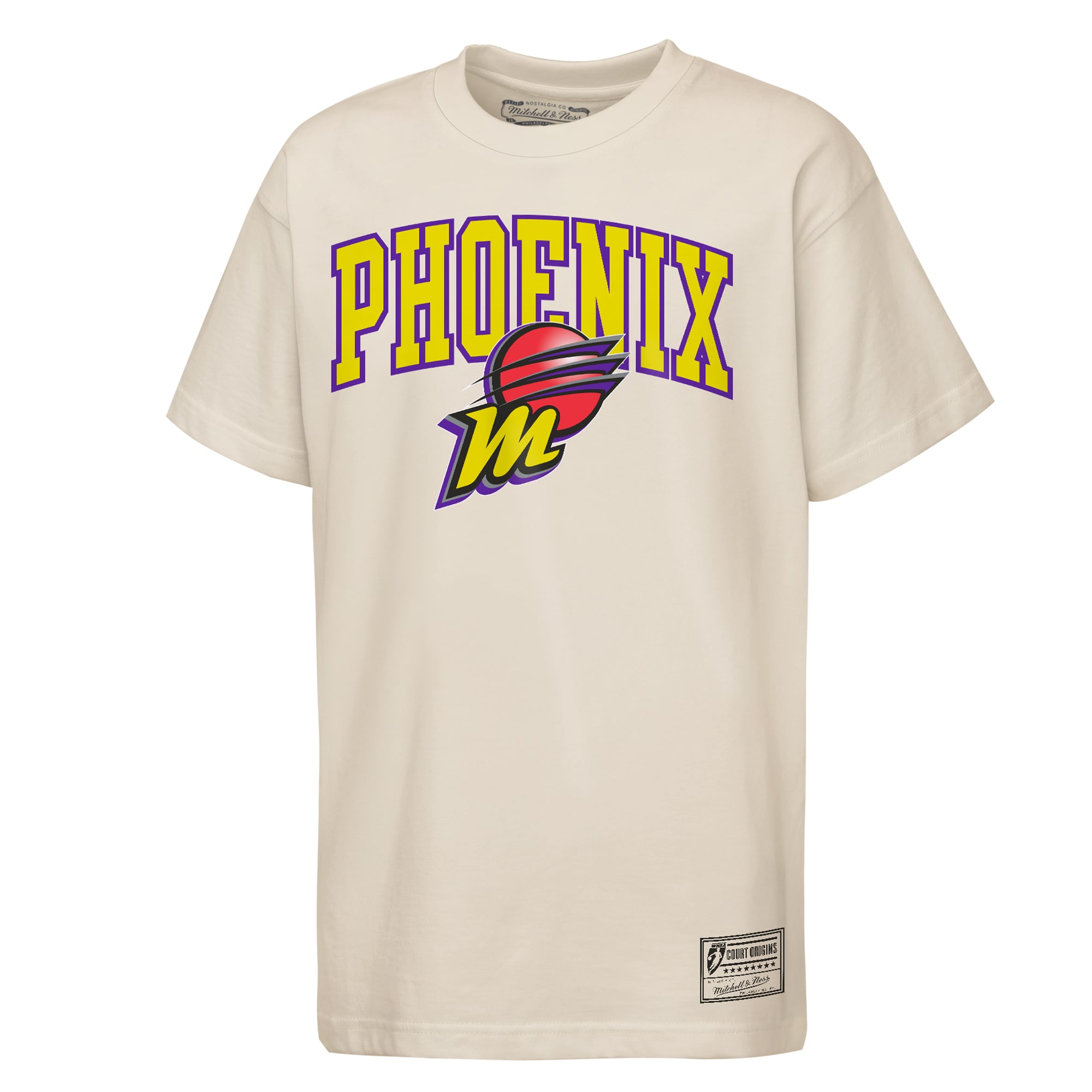 T-shirt Mitchell & Ness Cream Phoenix Mercury Court Royalty pour enfant