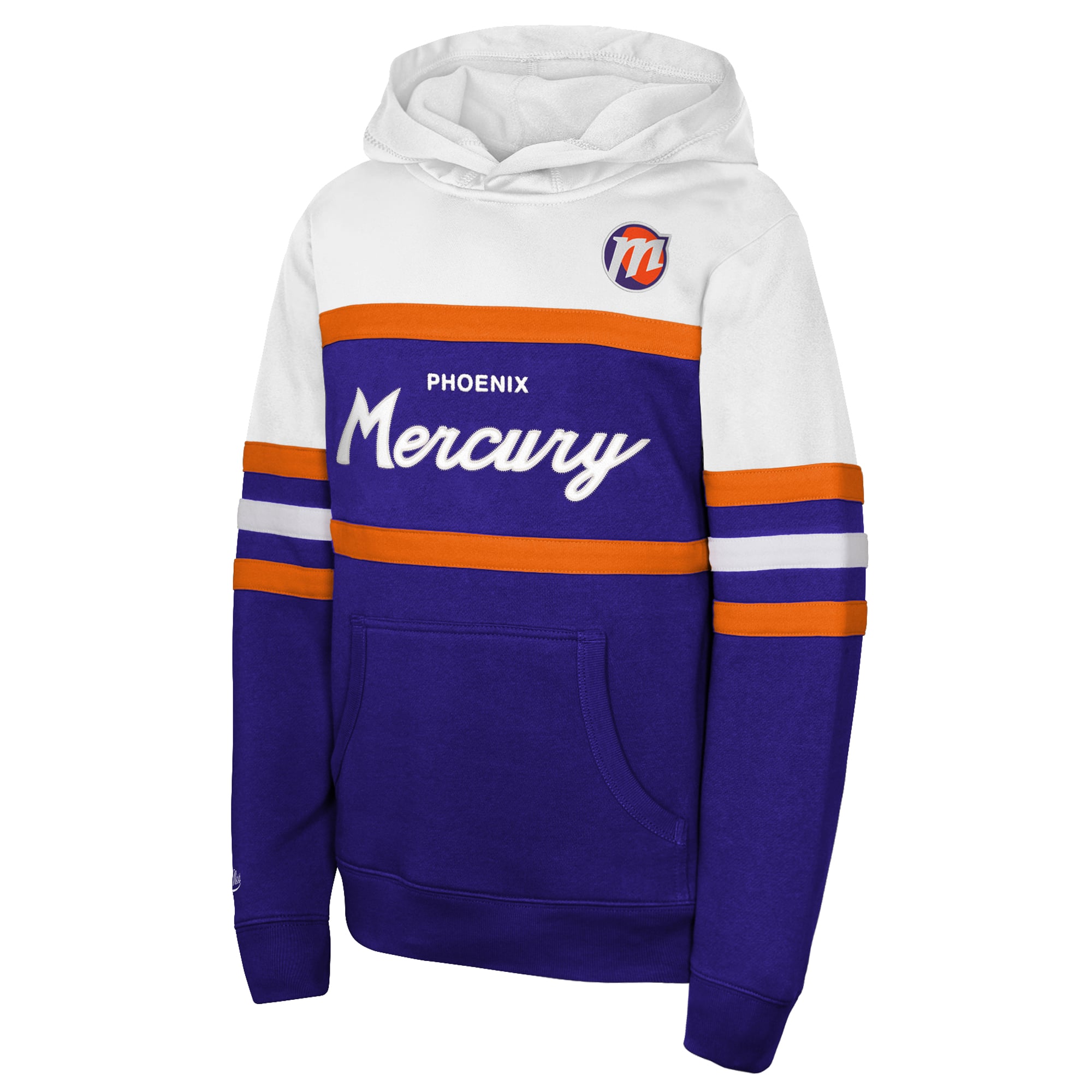 Sweat à capuche Mitchell & Ness violet pour enfant, Phoenix Mercury, entraîneur-chef