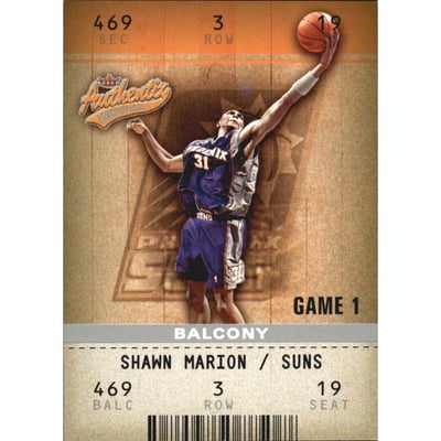2002-03 Fleer Authentix Balcony #16 Shawn Marion