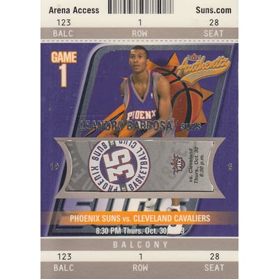 2003-04 Fleer Authentix Balcony #123 Leandro Barbosa