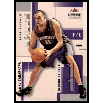2003-04 Fleer Genuine Insider Reflections #122 Zarko Cabarkapa