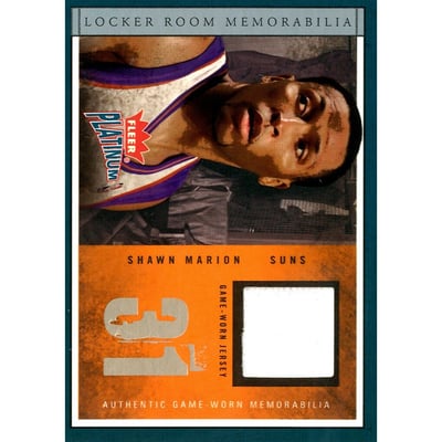 2003-04 Fleer Platinum Locker Room Memorabilia #SHM Shawn Marion
