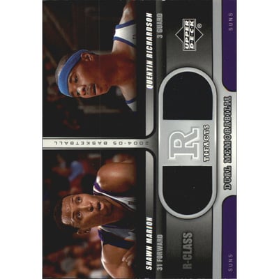 2004-05 Upper Deck R-Class R-Tifacts Dual #MR Shawn Marion/Quentin Richardson