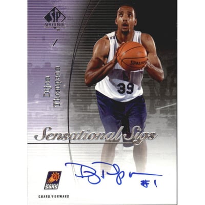 2005-06 SP Authentic Sensational Sigs #DT Dijon Thompson