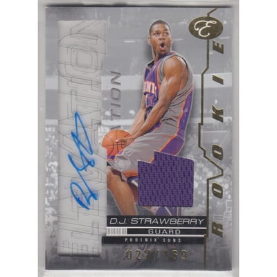 2007-08 Bowman Elevation Rookie Writings Relics #RWDJS D.J. Strawberry/169