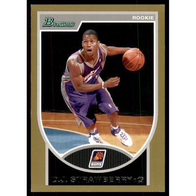 2007-08 Bowman Gold #154 D.J. Strawberry