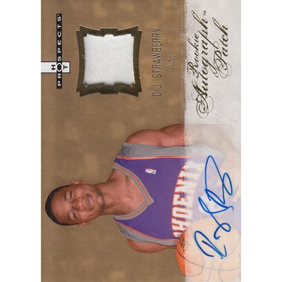 2007-08 Fleer Hot Prospects #120 D.J. Strawberry JSY AU RC