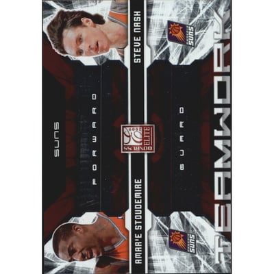 2009-10 Donruss Elite Teamwork Combos Red #24 Amar'e Stoudemire/Steve Nash