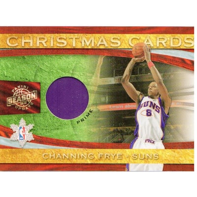 2009-10 Panini Season Update Christmas Cards Materials Prime #8 Channing Frye
