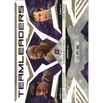2009-10 Rookies and Stars Team Leaders Gold #24 Amare Stoudemire/Shaquille O'Neal /Steve Nash
