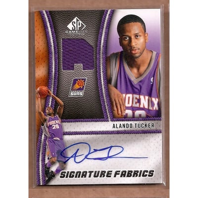 2009-10 SP Game Used Signature Fabrics #SFTU Alando Tucker