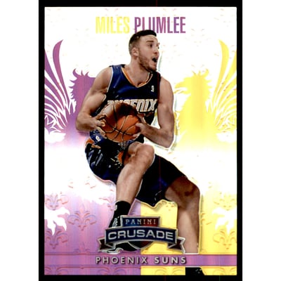 2013-14 Panini Crusade Insert Purple #18 Miles Plumlee