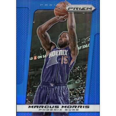 2013-14 Panini Prizm Prizms Blue #61 Marcus Morris