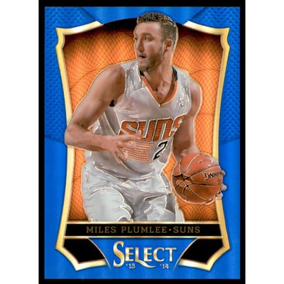 2013-14 Select Prizms Blue #108 Miles Plumlee