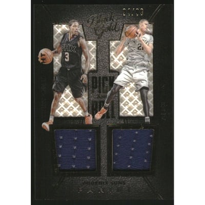 2015-16 Panini Black Gold Pick and Roll Materials #16 Alex Len/Brandon Knight
