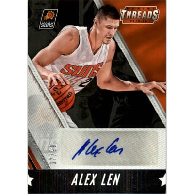 2015-16 Panini Threads Signage #34 Alex Len/99