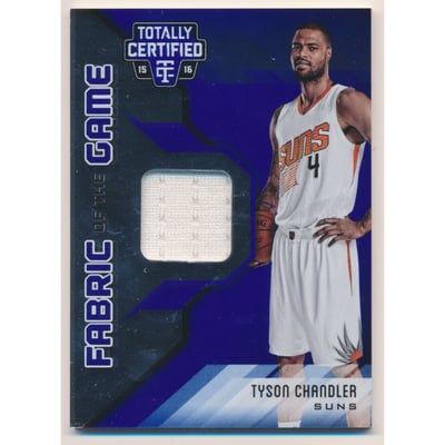 2015-16 Totally Certified Fabric of the Game Materials Blue #FGTC Tyson Chandler/49