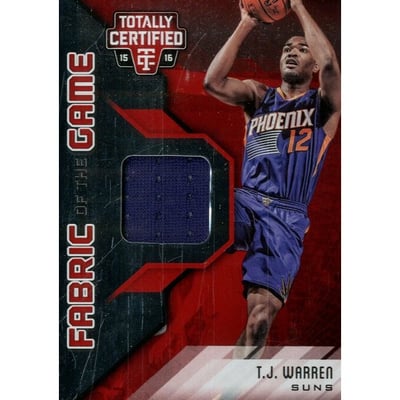 2015-16 Totally Certified Fabric of the Game Materials Red #FGTW T.J. Warren/99