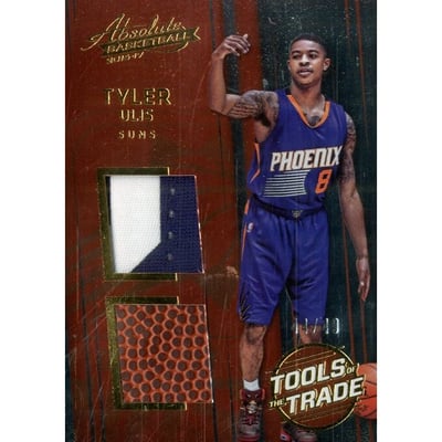 2016-17 Absolute Memorabilia Tools of the Trade Rookie Materials Dual Prime #14 Tyler Ulis