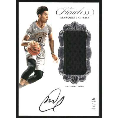 2016-17 Panini Flawless Vertical Patch Autographs #20 Marquese Chriss/25