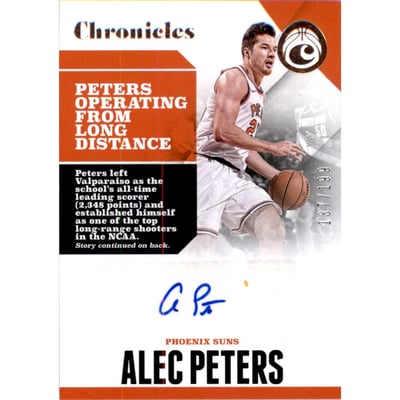 2017-18 Panini Chronicles Autographs #1 Alec Peters/199