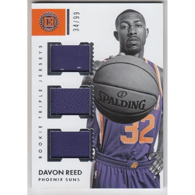 2017-18 Panini Encased Rookie Triple Jerseys #4 Davon Reed/99