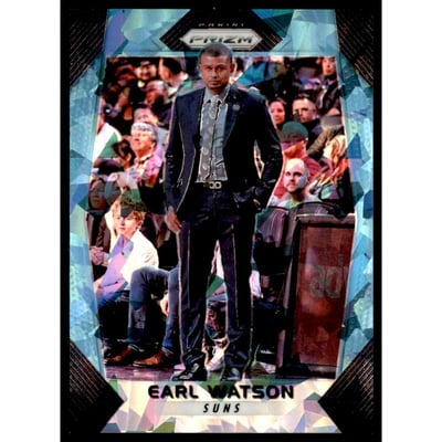 2017-18 Panini Prizm Prizms Blue Ice #70 Earl Watson CO