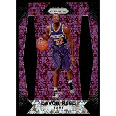 2017-18 Panini Prizm Prizms Fast Break Purple #68 Davon Reed