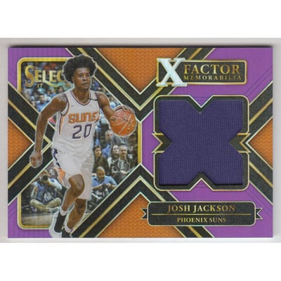2017-18 Select X Factor Memorabilia Prizms Purple #1 Josh Jackson