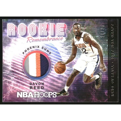 2018-19 Hoops Rookie Remembrance Relics Prime #1 Davon Reed