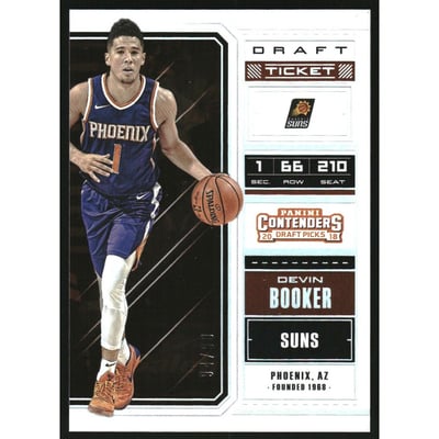 2018-19 Panini Contenders Draft Picks Draft Ticket #13 Devin Booker