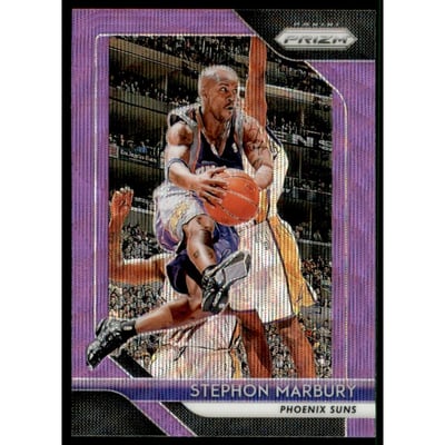 2018-19 Panini Prizm Prizms Purple Wave #265 Stephon Marbury