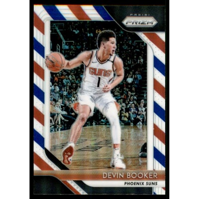 2018-19 Panini Prizm Prizms Red White and Blue #11 Devin Booker