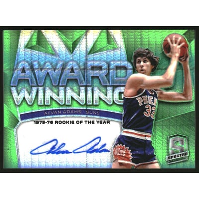 2018-19 Panini Spectra Award Winning Autographs Neon Green #22 Alvan Adams/49
