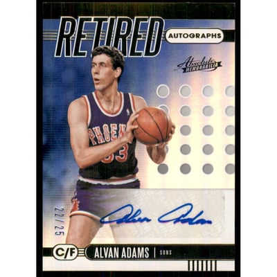 2019-20 Absolute Memorabilia Retired Autographs Level 2 #3 Alvan Adams