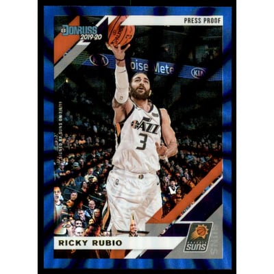 2019-20 Donruss Press Proof Blue Laser #194 Ricky Rubio