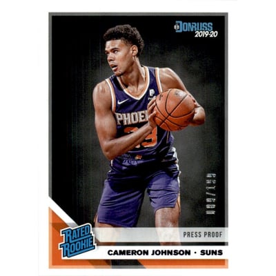 2019-20 Donruss Press Proof Purple #210 Cameron Johnson RR