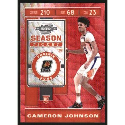 2019-20 Panini Contenders Optic T-Mall Rookies Red Wave #120 Cameron Johnson