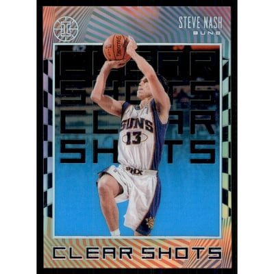 2019-20 Panini Illusions Clear Shots Sapphire #13 Steve Nash