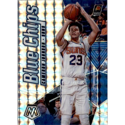 2019-20 Panini Mosaic Blue Chips Mosaic #15 Cameron Johnson