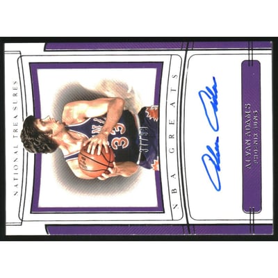 2019-20 Panini National Treasures NBA Greats Signatures #28 Alvan Adams/99