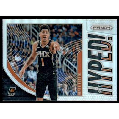 2019-20 Panini Prizm Get Hyped! Prizms Silver #7 Devin Booker