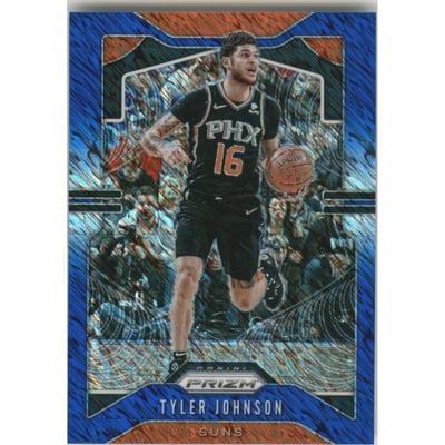 2019-20 Panini Prizm Prizms Premium Blue Shimmer #100 Tyler Johnson